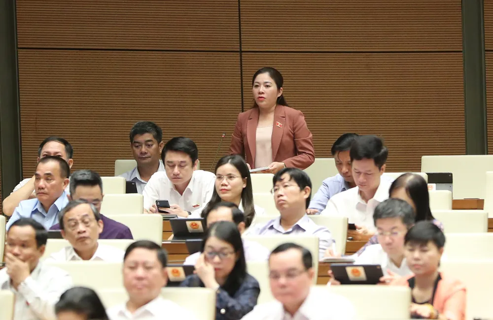 Đại biểu Phúc Bình Nie Kdăm (Đắk Lắk) chất vấn sáng 6-6. Ảnh: QUANG PHÚC Đại biểu Phúc Bình Nie Kdăm (Đắk Lắk) chất vấn sáng 6-6. Ảnh: QUANG PHÚC