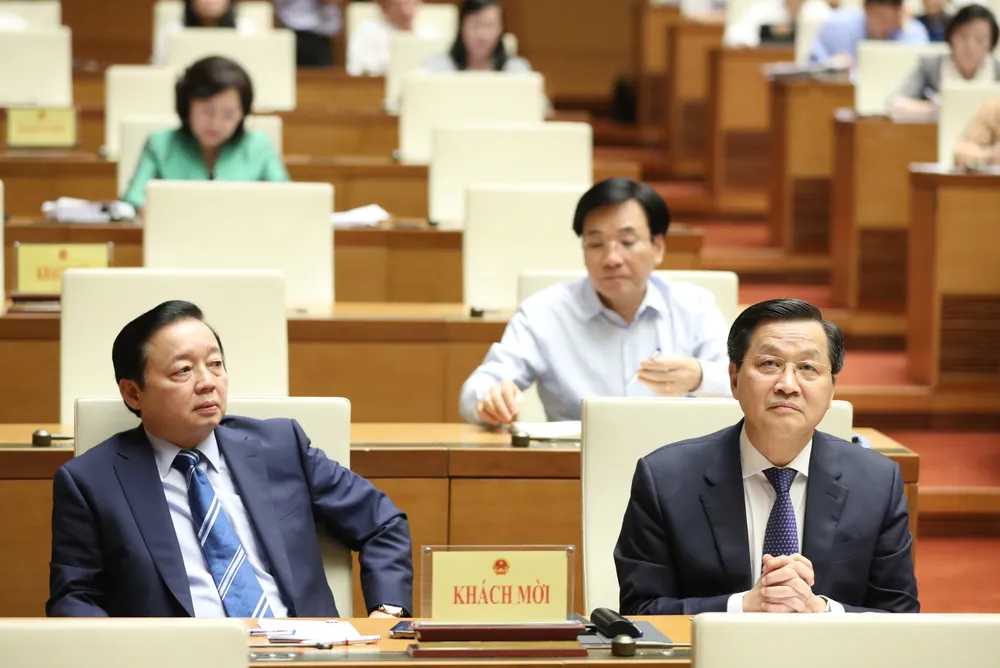 Phiên chất vấn sáng 8-6. Ảnh: QUANG PHÚC