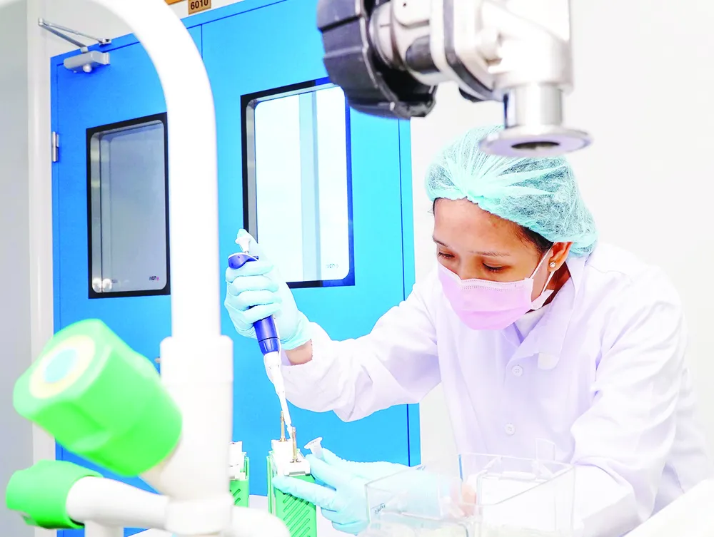 Nghiên cứu và sản xuất dược phẩm y tế tại Công ty Nanogen, Khu Công nghệ cao TPHCM. Ảnh: HOÀNG HÙNG Nghiên cứu và sản xuất dược phẩm y tế tại Công ty Nanogen, Khu Công nghệ cao TPHCM. Ảnh: HOÀNG HÙNG