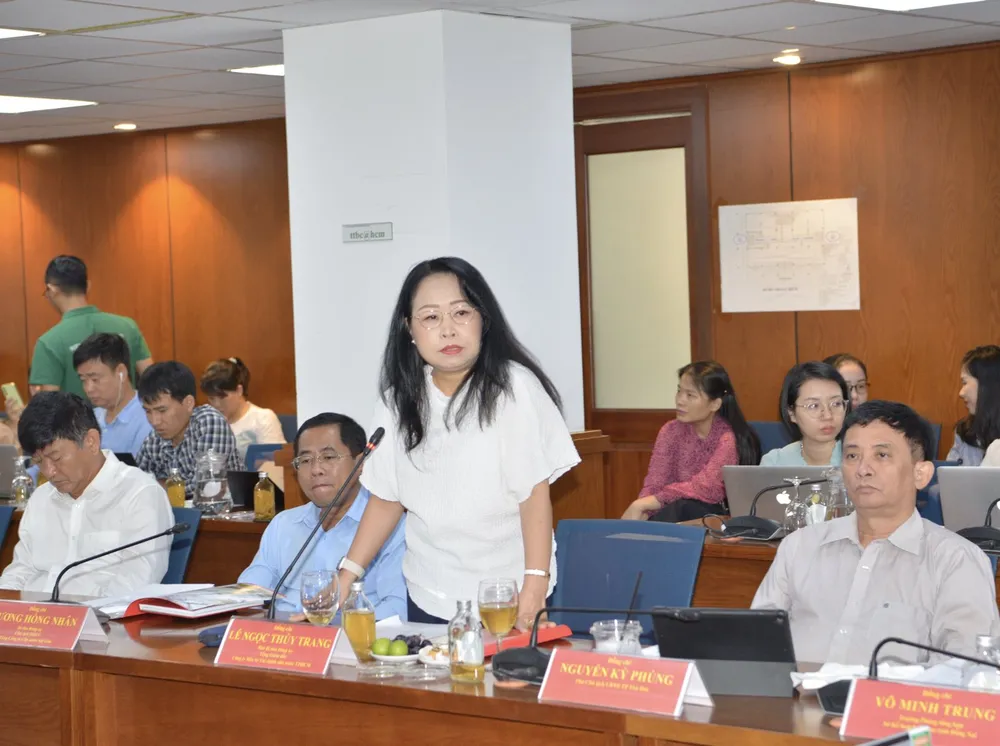 Bà Lê Ngọc Thùy Trang, Tổng Giám đốc HFIC. Ảnh: CAO THĂNG Bà Lê Ngọc Thùy Trang, Tổng Giám đốc HFIC. Ảnh: CAO THĂNG