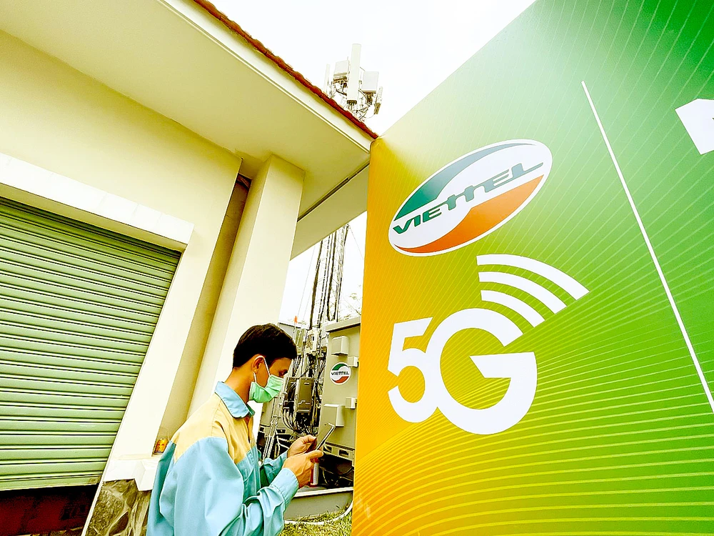 5G của Viettel đã được thử nghiệm vào cuối năm 2020 tại TP Thủ Đức. Ảnh: TẤN BA