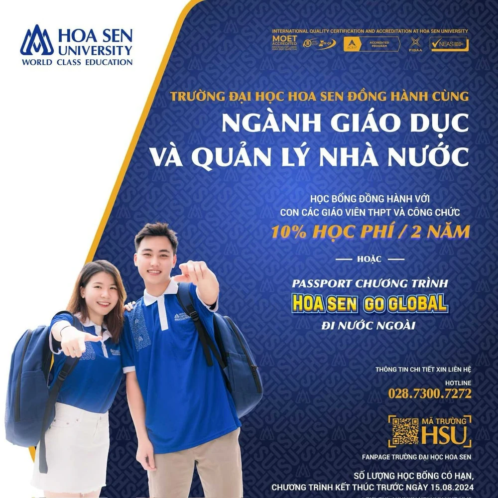 Học bổng đồng hành với ngành giáo dục và quản lý Nhà nước