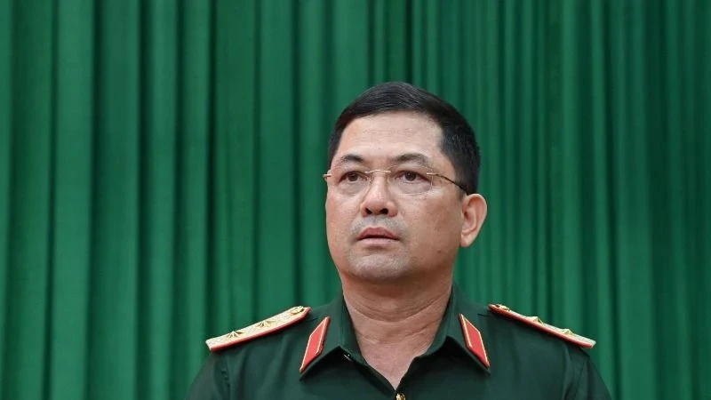 Trung tướng Nguyễn Hồng Thái, Tư lệnh Quân khu 1, giữ chức Thứ trưởng Bộ Quốc phòng. Ảnh: QUÂN KHU 1 