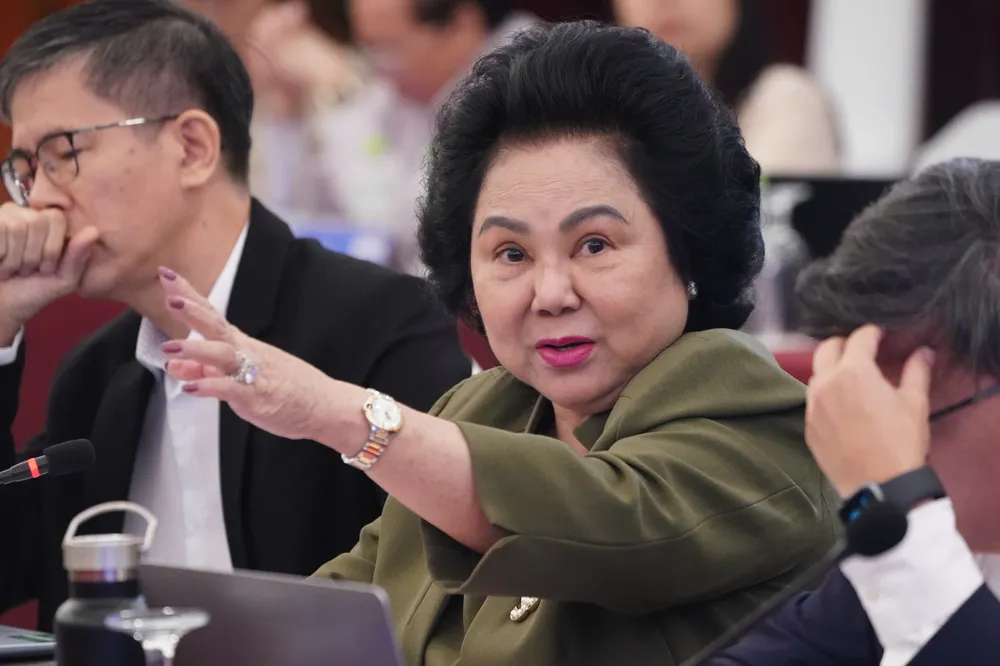 Bà Lý Kim Chi, Chủ tịch Hội Lương thực Thực phẩm TPHCM, chia sẻ giải pháp mở rộng thị trường xuất khẩu. Ảnh: HOÀNG HÙNG Kim Chi.jpg