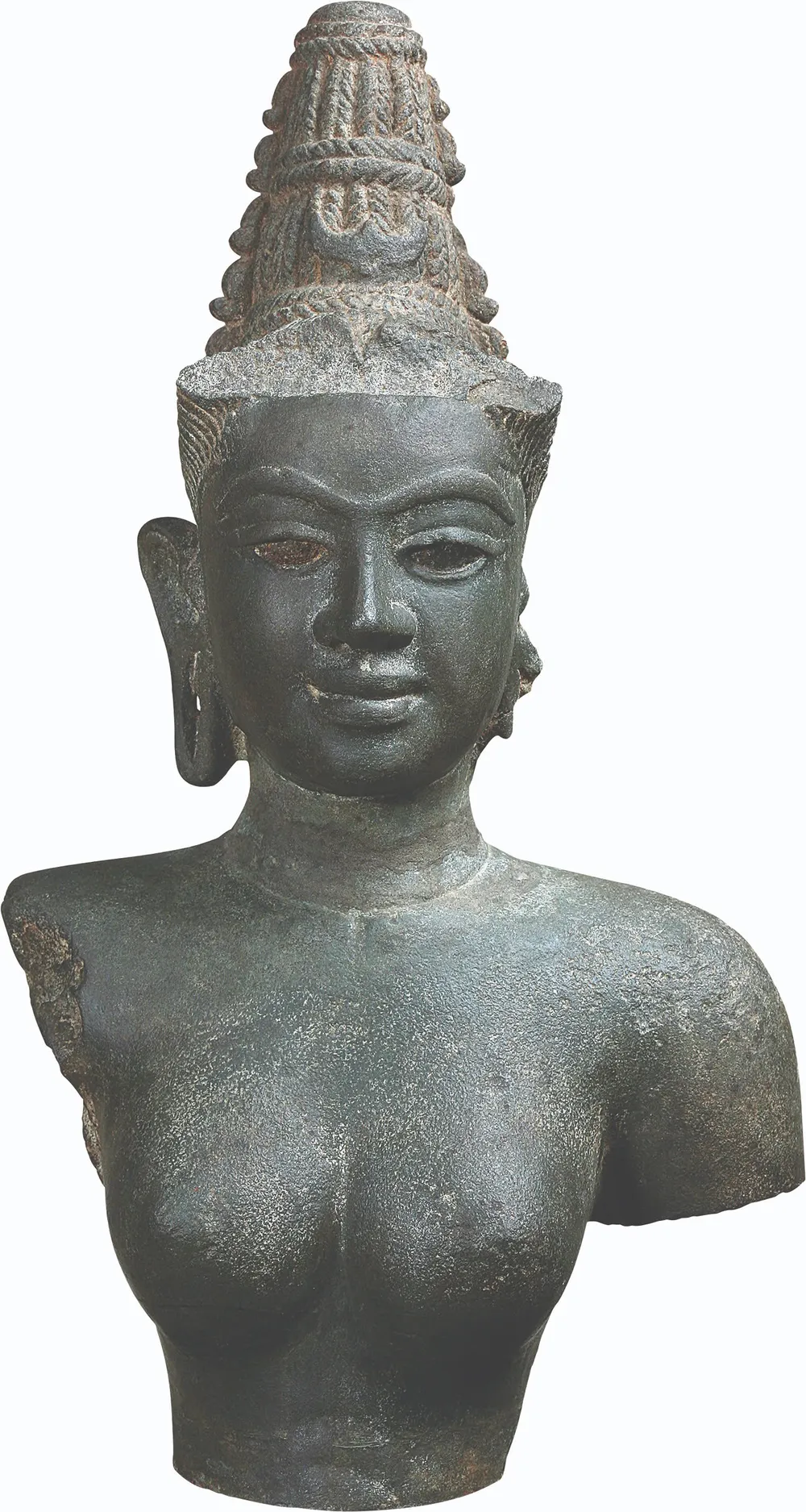 Tượng Nữ thần Devi (văn hóa Champa) có niên đại thế kỷ X CN3 xem nghe doc.jpg
