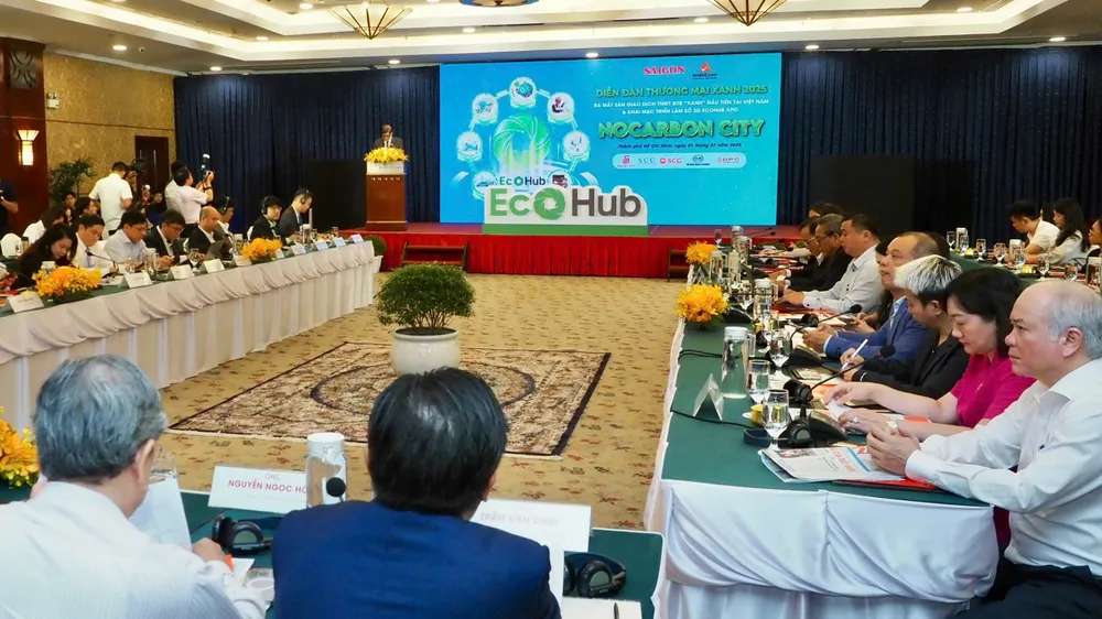 Quang cảnh Diễn đàn Thương mại Xanh 2025. Ảnh: HOÀNG HÙNG quang cảnh.jpg
