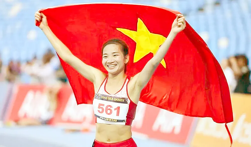 Nguyễn Thị Oanh là gương mặt chủ lực tranh HCV của điền kinh Việt Nam tại SEA Games. Ảnh: DŨNG PHƯƠNG