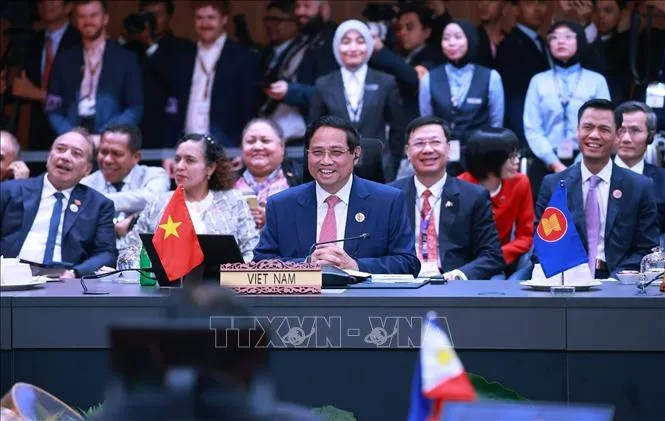 Thủ tướng Phạm Minh Chính tham dự Hội nghị Cấp cao ASEAN - New Zealand, sáng 28-10-2025. Ảnh: TTXVN thu-tuong-pham-minh-chinh-3.jpg