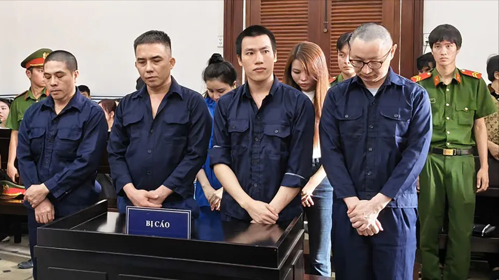 Các bị cáo tại tòa