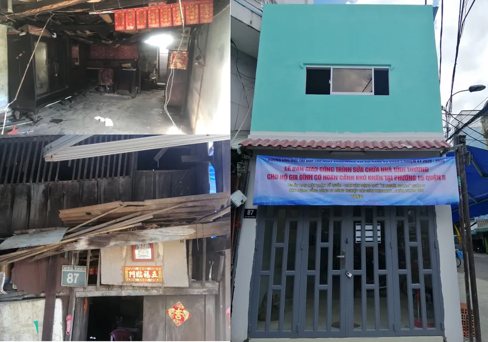 Quận 5 tặng máy may, xe máy, sửa nhà cho các hộ khó khăn ảnh 7