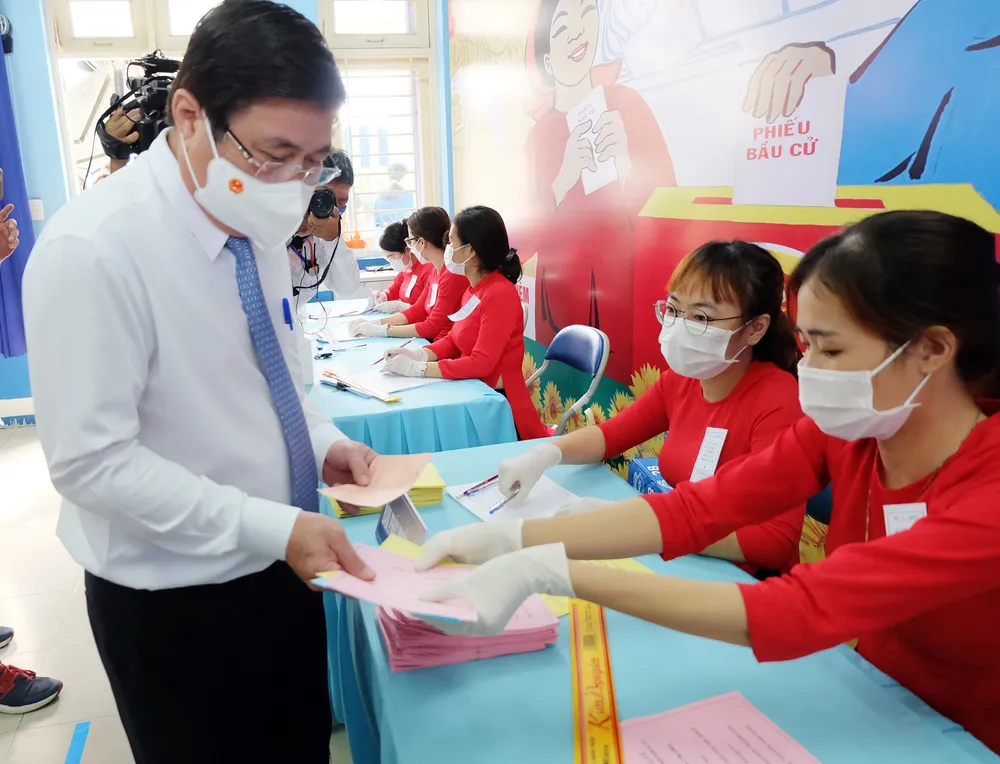 Cử tri TPHCM bỏ phiếu chọn đại biểu Quốc hội và đại biểu HĐND các cấp ảnh 18