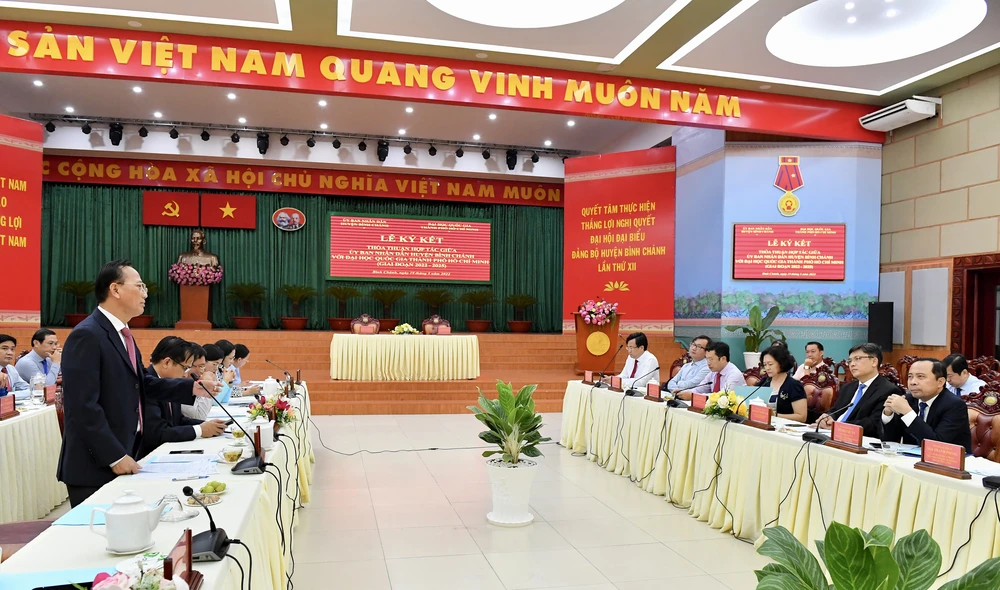 Huyện Bình Chánh hợp tác với ĐHQG TPHCM giải quyết nhiều vấn đề “nóng” ảnh 1 Huyện Bình Chánh hợp tác với ĐHQG TPHCM giải quyết nhiều vấn đề “nóng” ảnh 1