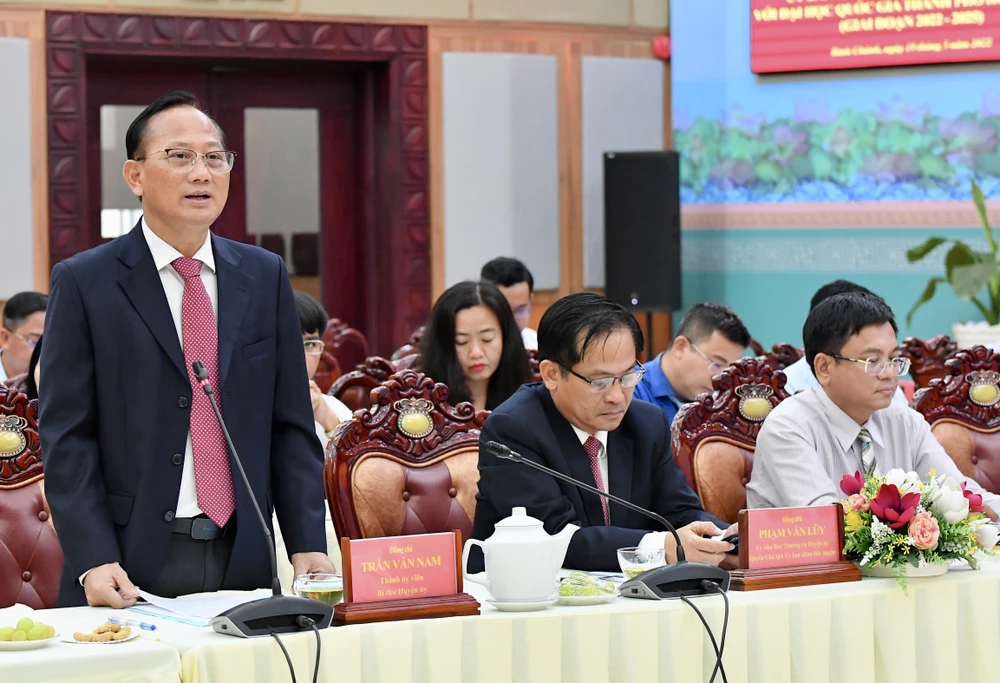 Huyện Bình Chánh hợp tác với ĐHQG TPHCM giải quyết nhiều vấn đề “nóng” ảnh 2 Huyện Bình Chánh hợp tác với ĐHQG TPHCM giải quyết nhiều vấn đề “nóng” ảnh 2