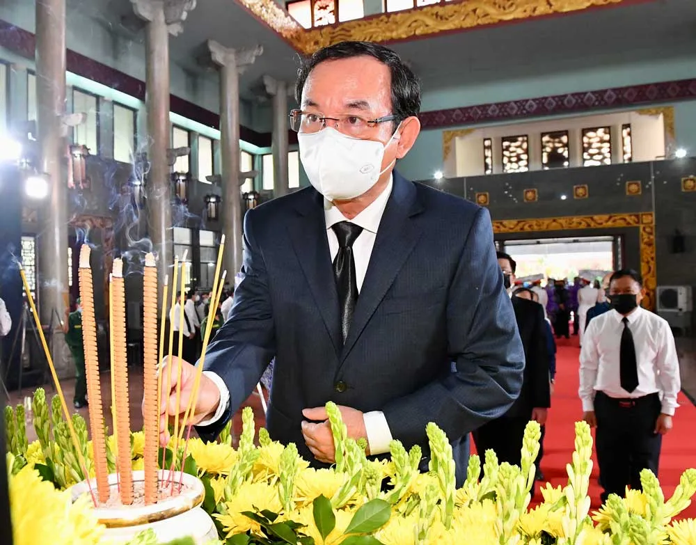 Lễ viếng đồng chí Ngô Thị Huệ - phu nhân cố Tổng Bí thư Nguyễn Văn Linh ảnh 6