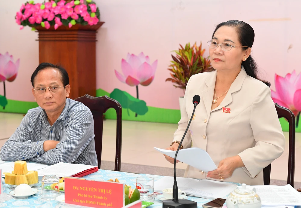 Chủ tịch HĐND TPHCM Nguyễn Thị Lệ giám sát vấn đề cử tri phản ánh qua tin nhắn, fanpage ảnh 2 Chủ tịch HĐND TPHCM Nguyễn Thị Lệ giám sát vấn đề cử tri phản ánh qua tin nhắn, fanpage ảnh 2