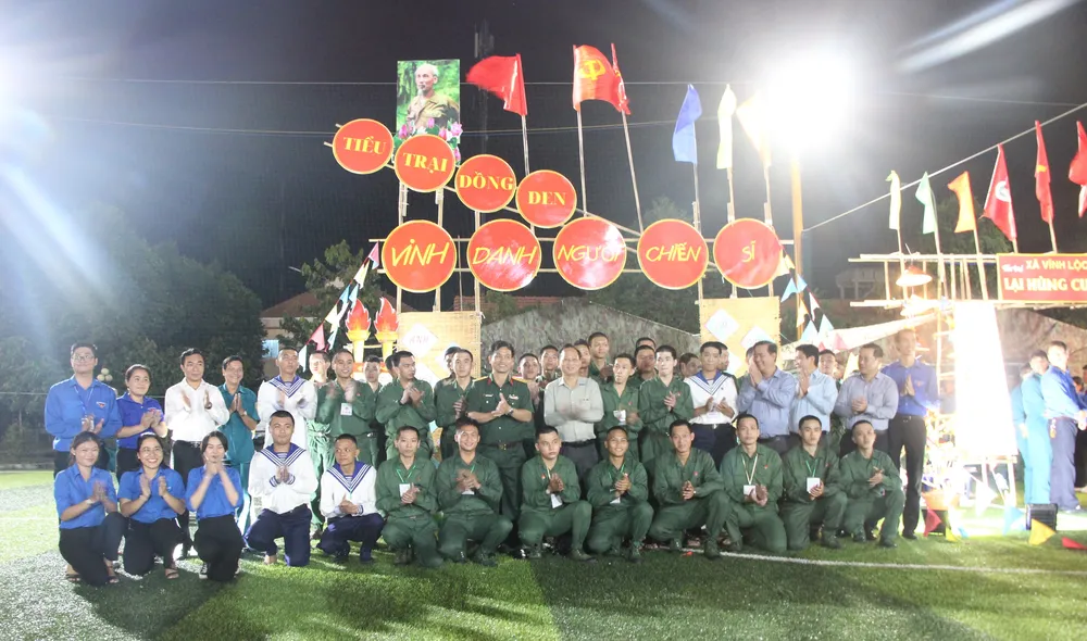 Một tiểu trại ở hội trại huyện Bình Chánh. Ảnh: MAI HOA