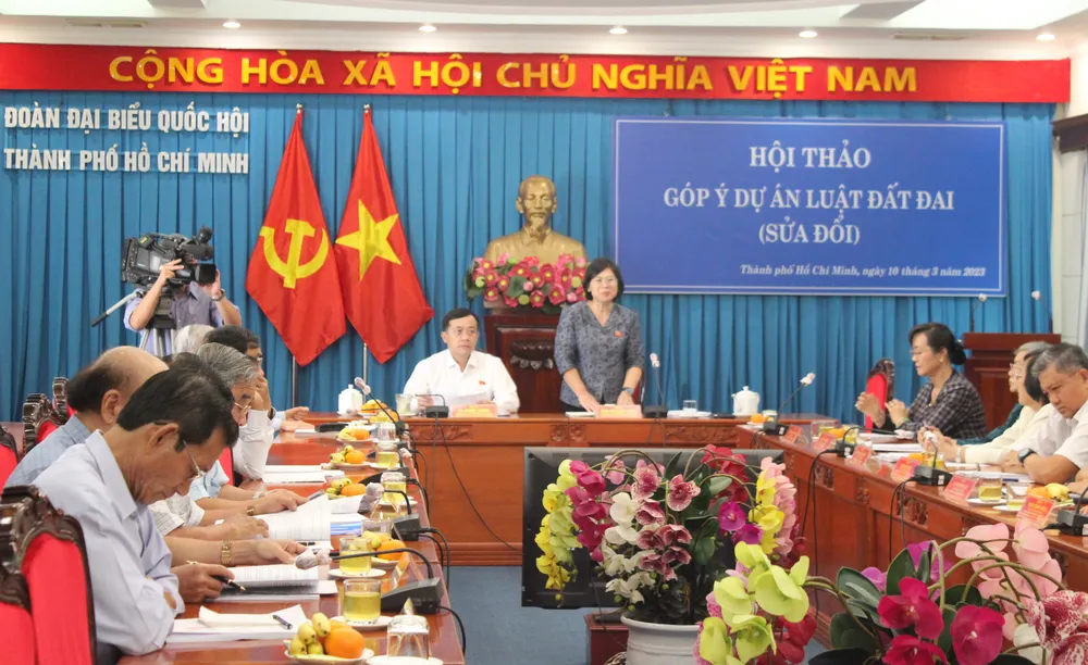Hội thảo do Đoàn ĐBQH TPHCM tổ chức chiều 10-3