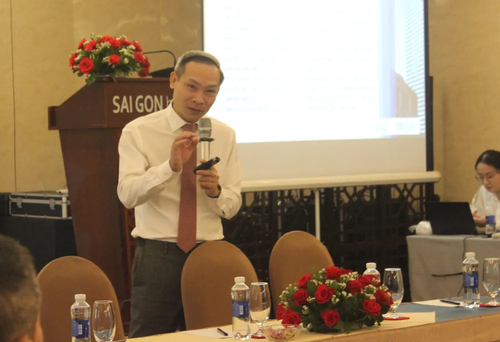 Ông Phan Đức Hiếu tại tọa đàm sáng 29-3