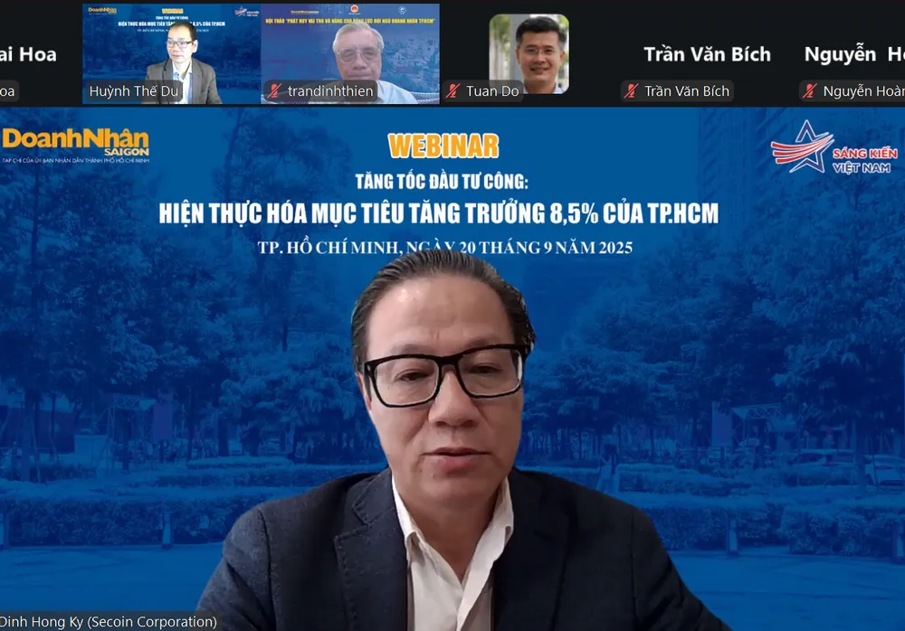 Doanh nhân Đinh Hồng Kỳ đề xuất các dự án PPP phụ trợ để doanh nghiệp tư nhân tham gia vào đầu tư công của TPHCM Hình Đinh Hồng Kỳ.png