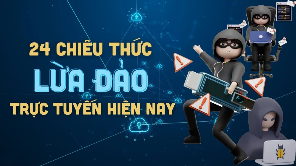 24 chiêu thức lừa đảo trực tuyến hiện nay