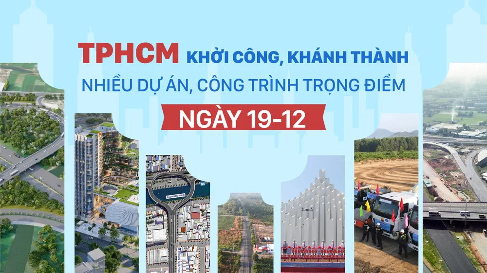 TPHCM khởi công, khánh thành nhiều dự án, công trình trọng điểm