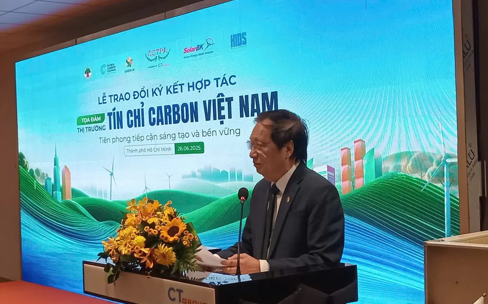 Đại diện ban tổ chức chia sẻ thông tin tại tọa đàm. Ảnh: MINH HẢI gen-n-z6744262979820_6d1f0438a375749bec20aa2252ae17ff.jpg