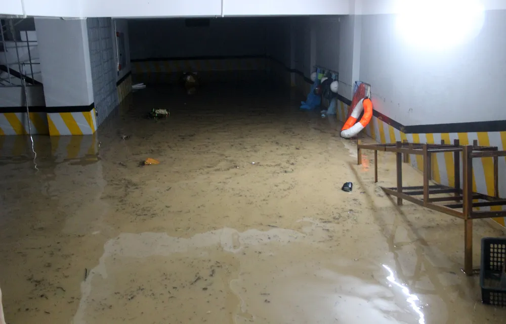 Mưa như trút nước, nhiều khu dân cư tại Quy Nhơn chìm trong “biển nước“ ảnh 7