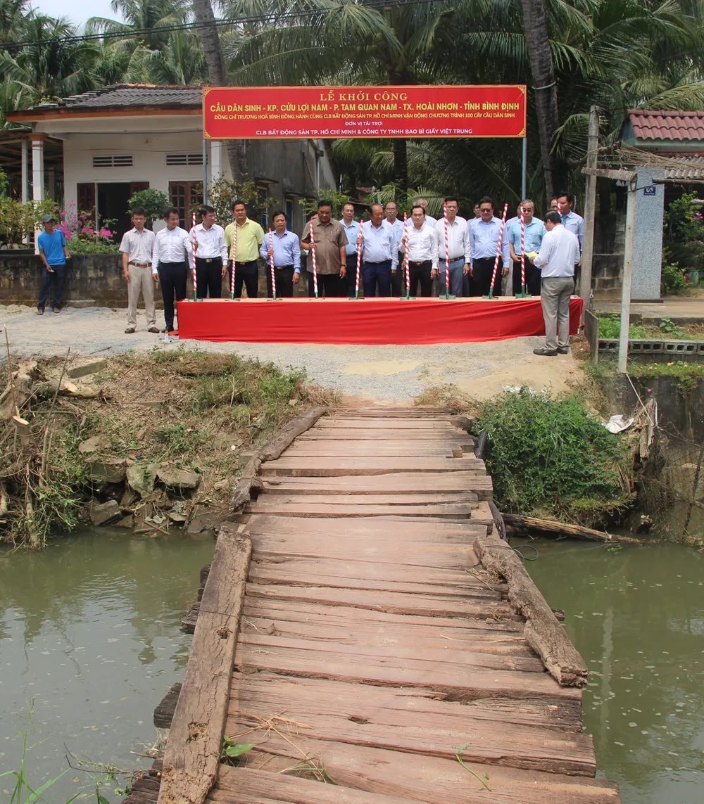 Chuẩn bị khởi công cầu dân sinh ở thôn Cửu Lợi Nam