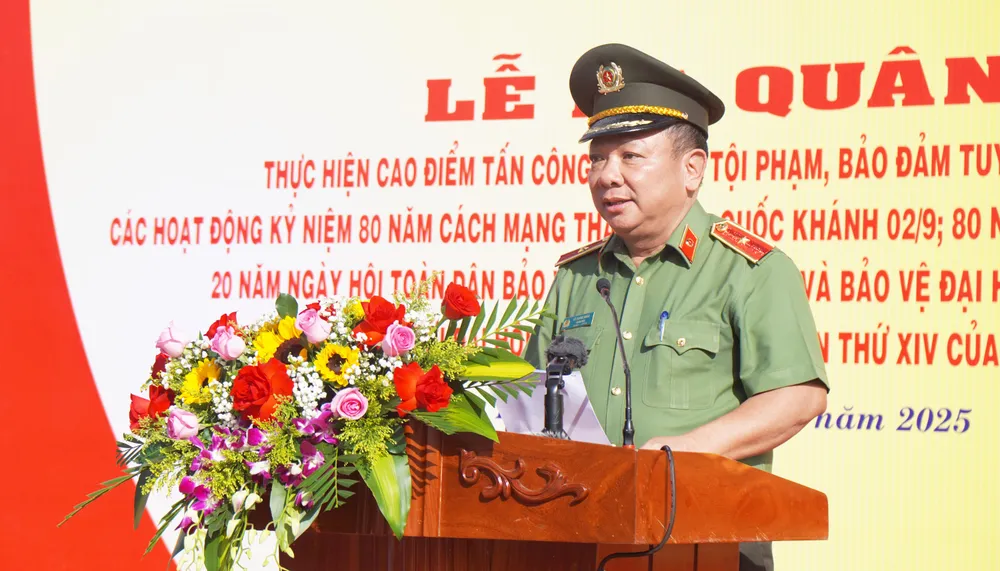 Thiếu tướng Lê Quang Nhân, Giám đốc Công an tỉnh Gia Lai phát biểu DSC01515.JPG