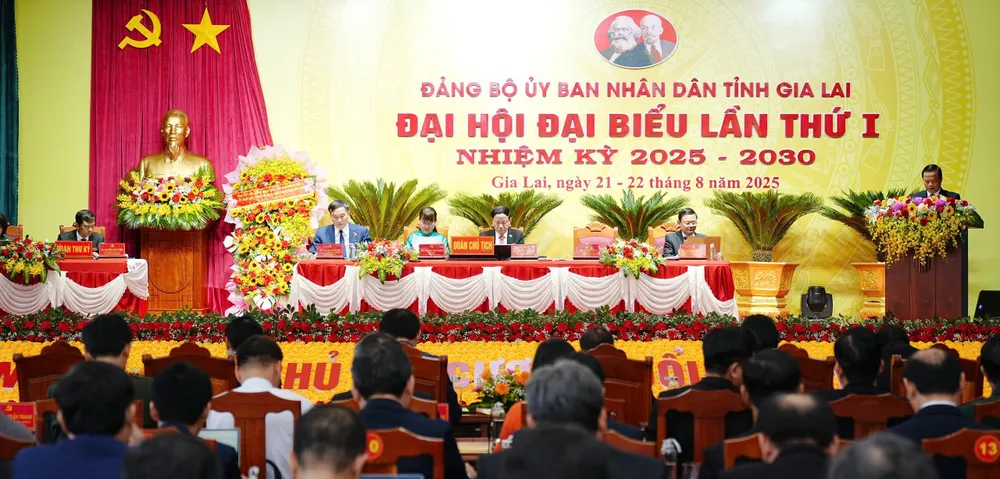 Quang cảnh Đại hội Đại biểu lần thứ nhất UBND tỉnh Gia Lai z6932441059261_6035304a5a9564205d2e9ca26960f746.jpg