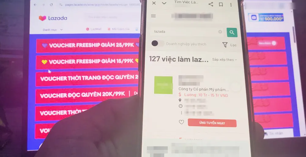 Tìm việc làm online được cảnh báo nhiều rủi ro, nhưng vẫn có người "sập bẫy". Ảnh minh họa z7021701381185_0f0ab0d6b4635614220ad93809be1b92.jpg
