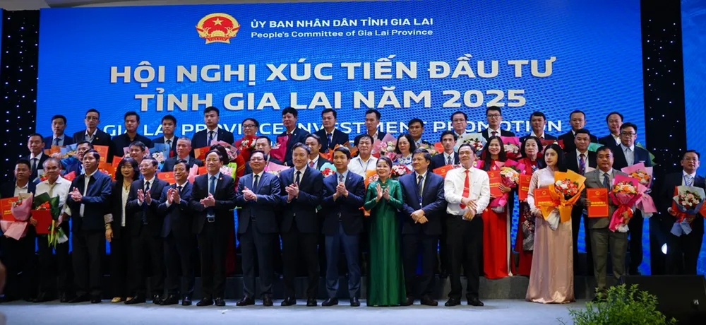 Hội nghị Xúc tiến đầu tư Gia Lai 2025 ghi nhận dòng vốn đăng ký đầu tư vào tỉnh này đạt trên 4,6 tỷ USD z6956652112459_44c4527cc54930784fbe68fc7e7ab8fe.jpg