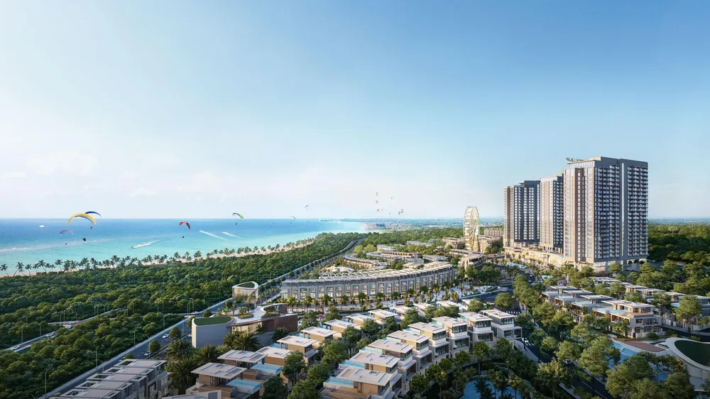 Phối cảnh tổng thể khu đô thị du lịch giải trí Mũi Né Summerland ngay đại lộ Võ Nguyên Giáp, trung tâm TP Phan Thiết Phối cảnh tổng thể khu đô thị du lịch giải trí Mũi Né Summerland ngay đại lộ Võ Nguyên Giáp, trung tâm TP Phan Thiết