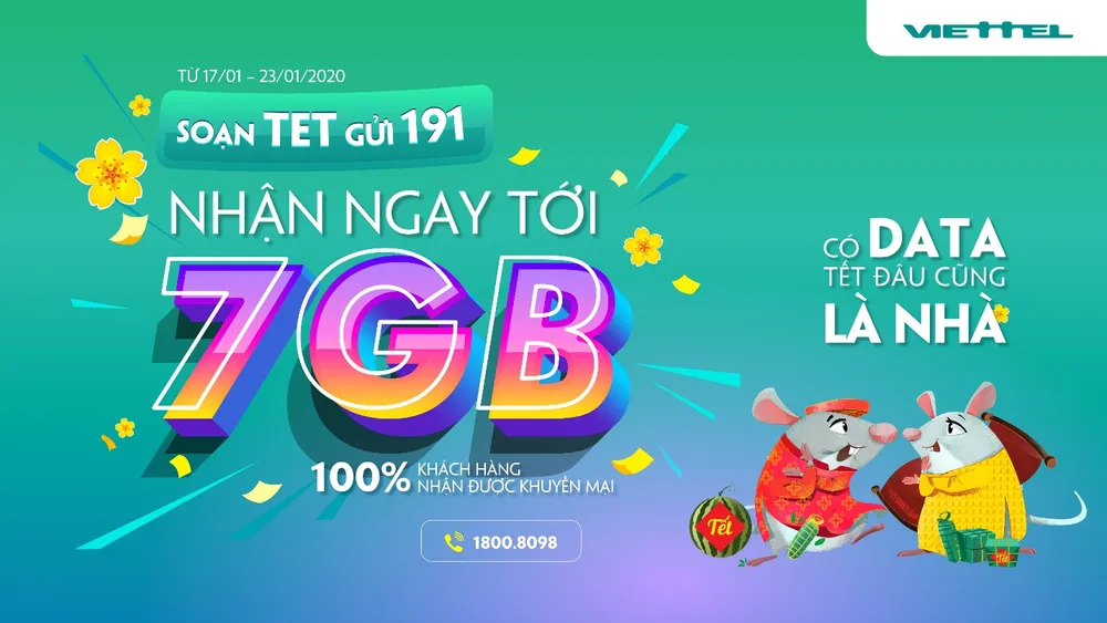 Viettel tặng data 4G cho khách hàng