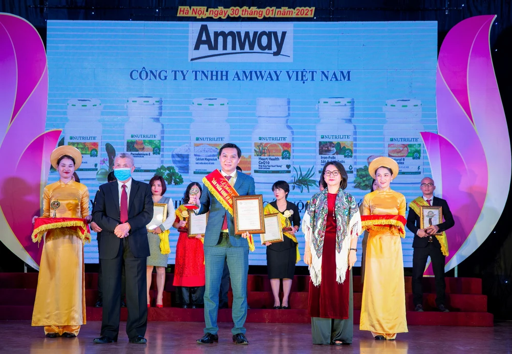 Amway Việt Nam lần thứ 8 nhận giải thưởng “Sản phẩm vàng vì sức khỏe cộng đồng”