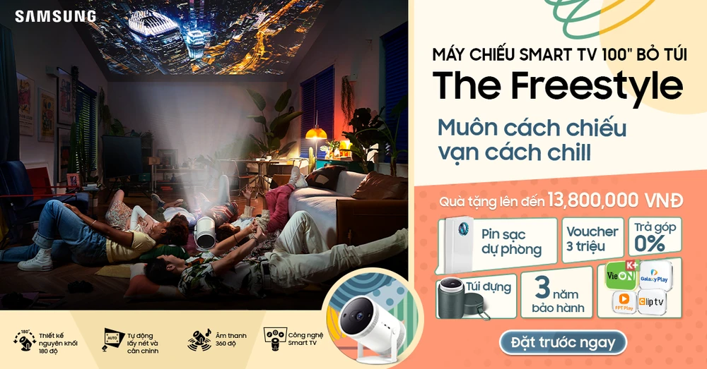 The Freestyle đến Việt Nam: Máy chiếu Smart TV 100inch - Muôn cách chiếu, vạn cách “chill”