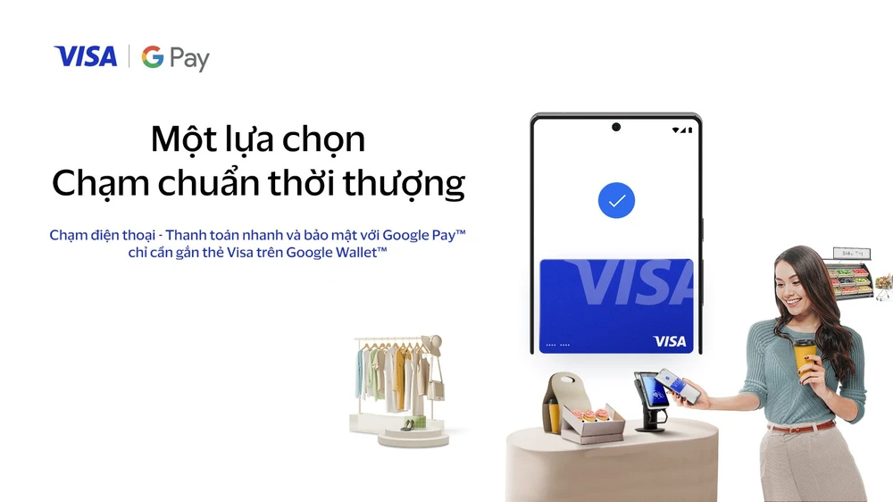 Visa kích hoạt tính năng thanh toán qua ví điện tử Google tại Việt Nam