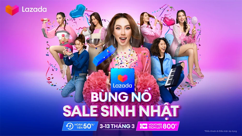 Lazada đón tuổi 11 với lễ hội mua sắm “Bùng nổ Sale Sinh nhật” từ 3-3 đến 13-3-2023