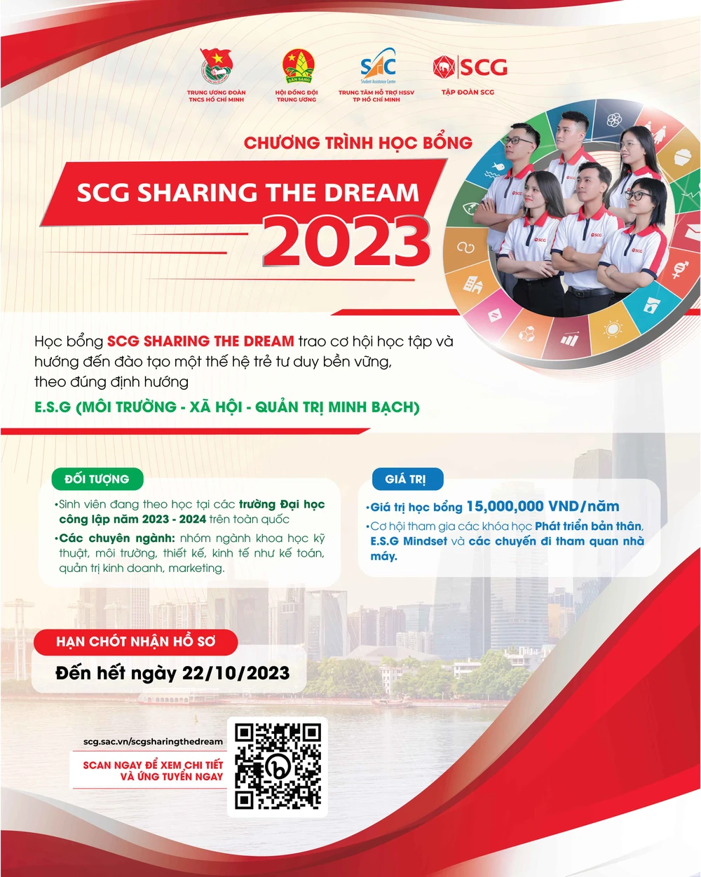 Học bổng SCG Sharing The Dream 2023 tiếp tục đồng hành học sinh, sinh viên