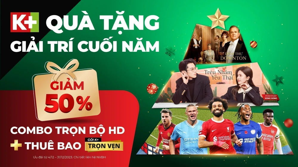 Đại tiệc giải trí cuối năm trên K+ với ưu đãi hết ý lên đến 50%