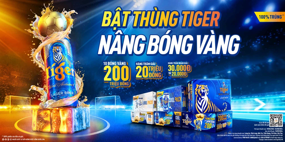 10 quả bóng vàng cùng hàng ngàn giải thưởng từ Tiger Beer khuấy động mùa hè 2024