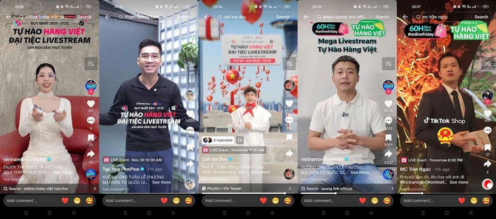 Online Friday 2024: Bùng nổ livestream, Hàng Việt lên ngôi cùng TikTok Shop