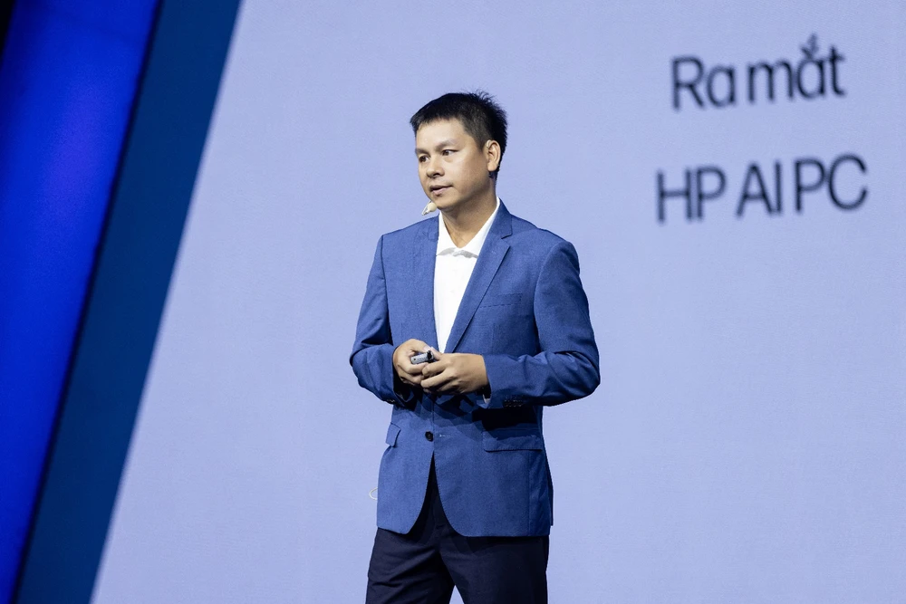 Ông Nguyễn Minh Đức, Tổng Giám đốc HP Việt Nam, chia sẻ tại sự kiện