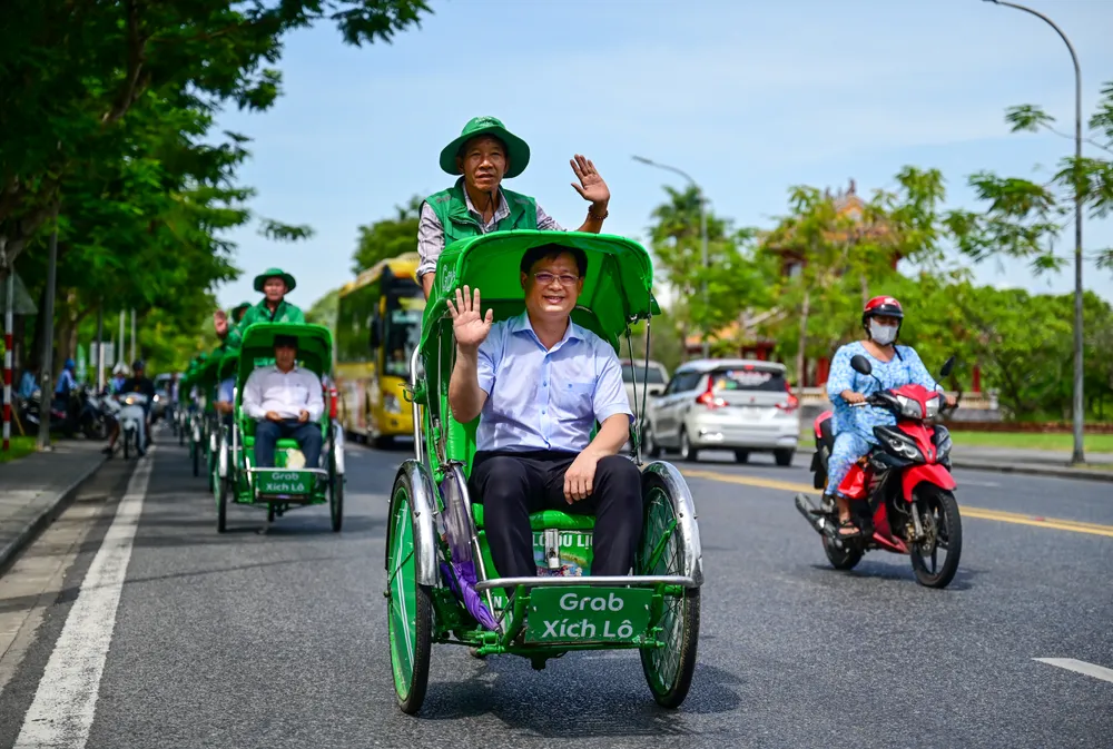 Thử nghiệm dịch vụ Grab Xích lô tại Huế