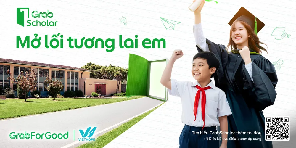 Grab triển khai chương trình học bổng GrabScholar dành cho học sinh, sinh viên tại Việt Nam 
