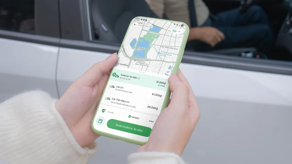 Thử nghiệm dịch vụ GrabCar Xe điện