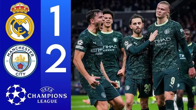 Real Madrid vs Man City 1-2: Bellingham kiến tạo, Rodrygo mở tỷ số, Nico O'Reilly gỡ hòa, Haaland chốt hạ Real trên chấm penalty