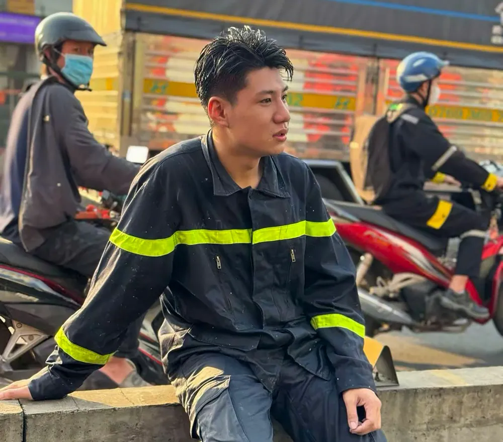 Soldat Nguyen Mai Thi, brannforebyggende og redningspolitiavdeling (PC07), Ho Chi Minh-byens politi Nguyễn Mai Thi 1.jpg