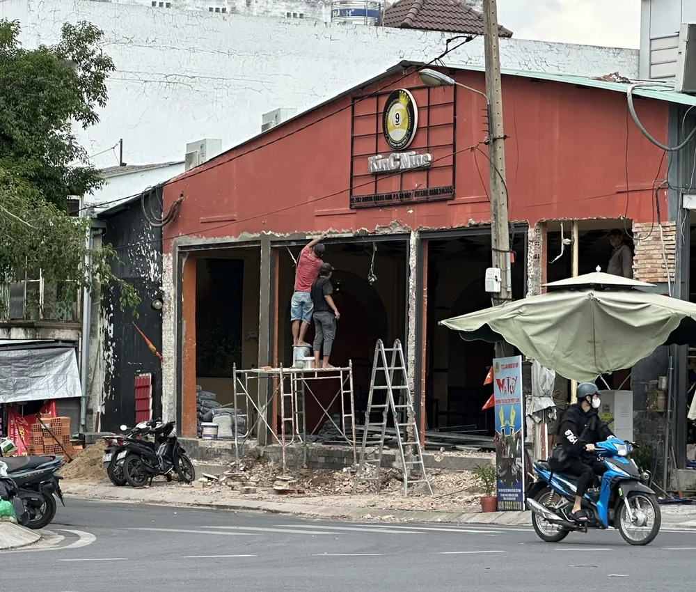 Một công trình đang thi công tại đường Dương Quảng Hàm, phường 5, quận Gò Vấp, TPHCM. Ảnh: Thanh Hiền %5b.jpg