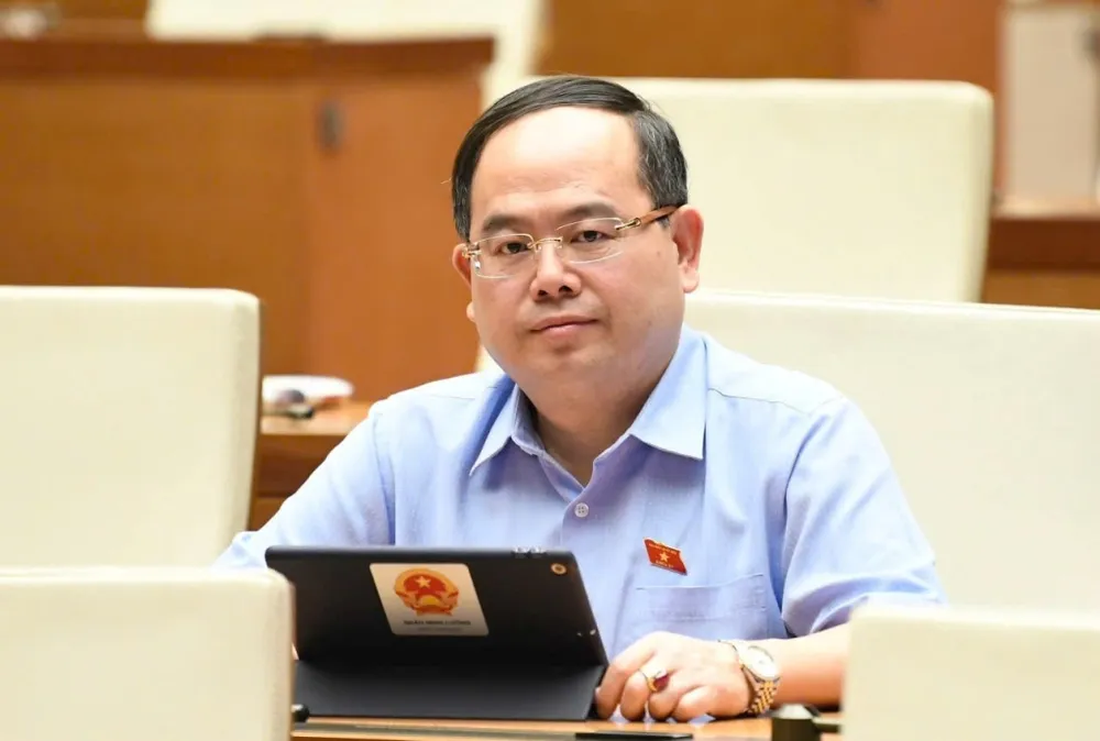 Bí thư Tỉnh ủy, Trưởng Đoàn đại biểu Quốc hội tỉnh Cao Bằng Quản Minh Cường BC.jpg